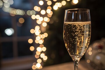 Sparkling Champagne in a Glass