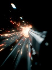 Gunshot explosion image