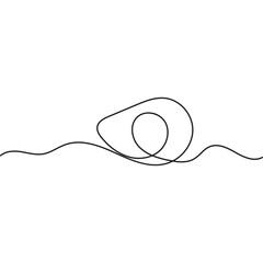 Obraz premium vegetable continuous line art