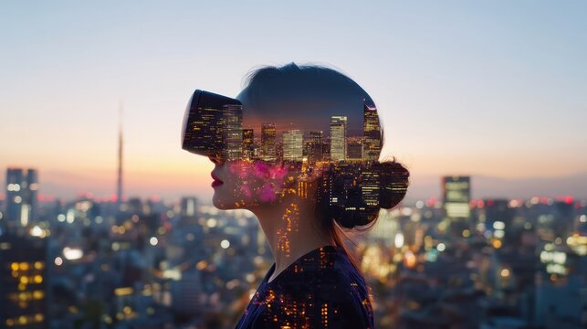 VR experience of a city