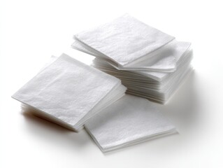 Sterile Alcohol Pads for Effective Disinfection - Antibacterial Swabs for Medical Use on White Background