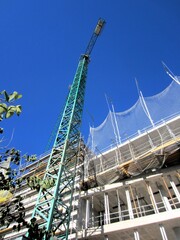 crane on construction site