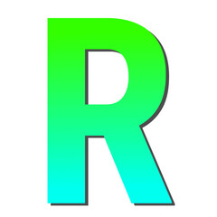 Vibrant Gradient Letter R A Bold, Stylish, and Modern Design Element Perfect for Logos, Branding, and Typography Projects