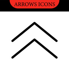 Arrows big black set of web icons in line style. Arrow collection signs for web and mobile app. Arrow icons with various directions. Cursor, UI, web graphics, apps. Vector illustration