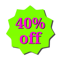 Huge 40% Off Sale! Limited Time Discount Offer. Grab This Amazing Deal Now!