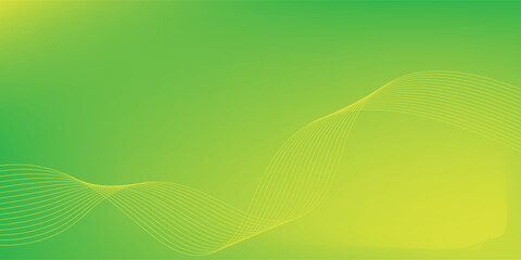 Modern abstract green gradient background with waves
