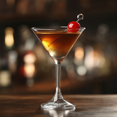 pina colada,old fashioned, Vesper,Long Island Iced Tea, Boulevardier cocktail on the table, Alcoholic drink