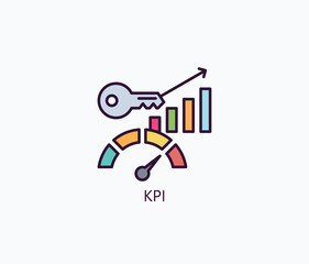 Kpi Icon Or Logo Isolated Illustration