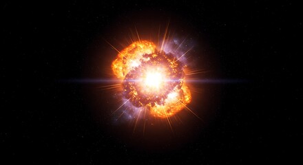 Bright Explosion in Space