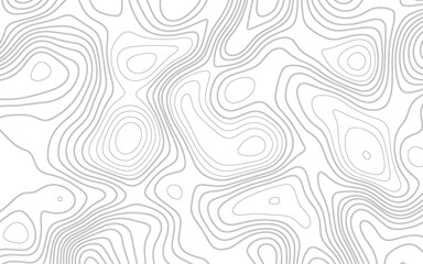 Abstract black and white topographic contours lines of mountains. Topography map art curve drawing. vector illustration. Modern abstract art with swirling black and white lines