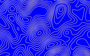 Abstract black and white topographic contours lines of mountains. Topography map art curve drawing. vector illustration. Modern abstract art with swirling black and white lines