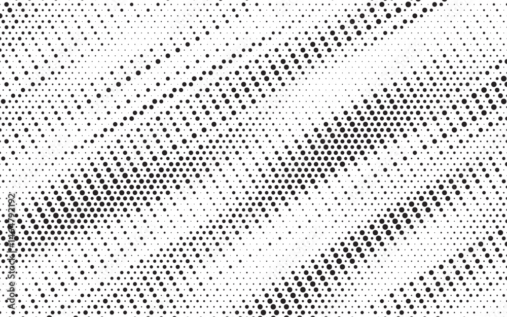 Poster Triangular Halftone Texture Retrowave Vector Geometric Technology Abstract Background. Half Tone Triangles Retro Colored Pattern. Minimal 80s Style Dynamic Tech Structure Wallpaper