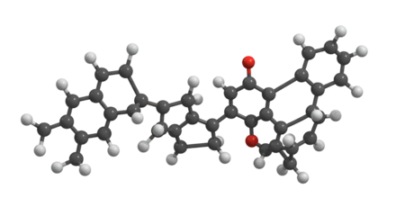 Molecule Structure 3D Rendering