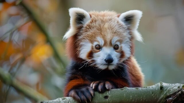 An adorable Red Panda cub national geographic, Generative AI Videos.