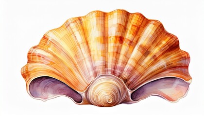 sea shell isolated on white