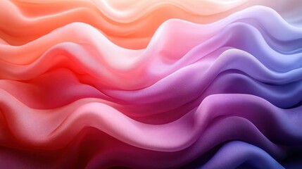 Fototapeta premium Gradient silk curtain with smooth waves
