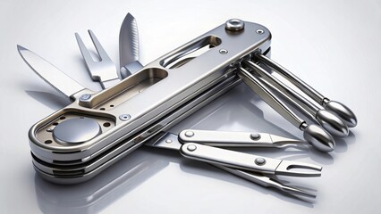 Sleek Multi-Tool Design A Comprehensive Pocket Companion Featuring Multiple Implements for Everyday Use and Outdoor Adventures