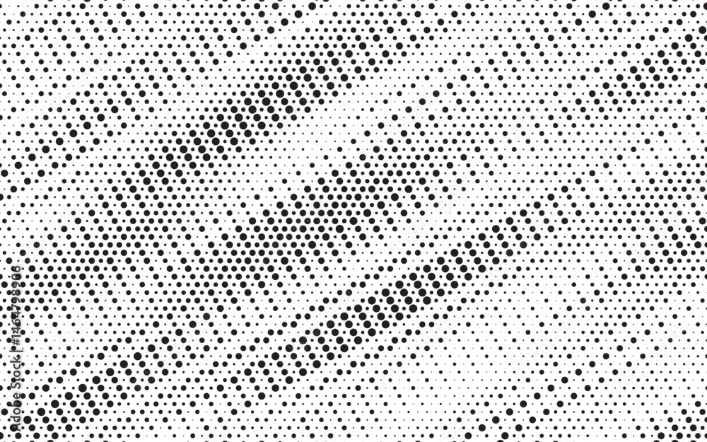 Poster Halftone background vector, abstract backdrop design with two tone pattern and copy space for edit your content