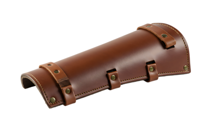 Brown Leather Arm Guard Protection