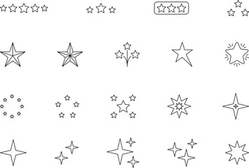 Star icon. Gold Stars or favorite flat icon for apps and websites. Rating Star icon. Star vector collection. Modern simple stars