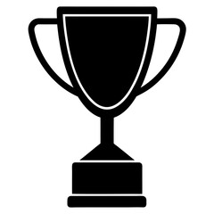 gold cup isolated on white