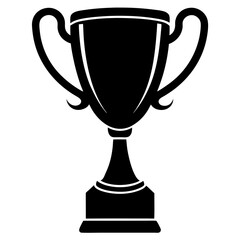 gold cup isolated on white