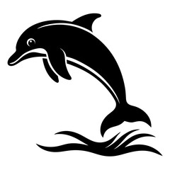 dolphin isolated on white background