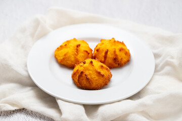Coconut cookies on small plate