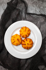 Coconut cookies on small plate