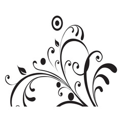 Corner Floral Creative art
