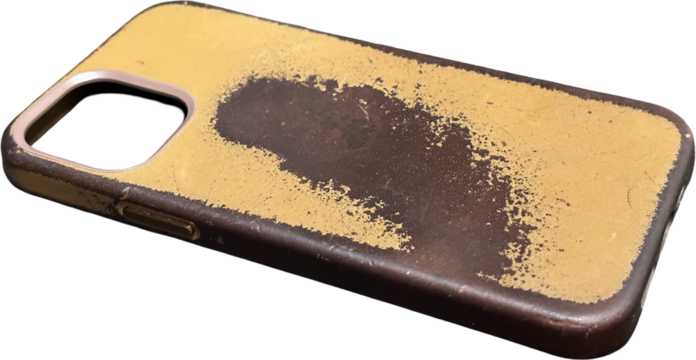 Smartphone case isolated on transparent background