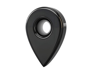 Modern black location icon for mapping and positioning use ,location pin, gps tracker, map marker, route planner, navigation icon .