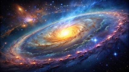 A Celestial Tapestry of Star Clusters, Nebulae, and a Spiraling Galaxy Core Unveiled