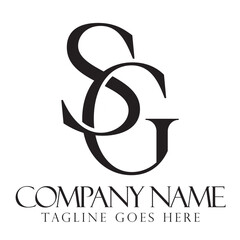 Creative letter SG or GS vector logo design for luxury, fashion, jewelry, boutique, and startup