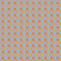 Seamless retro geometric pattern in bright colors