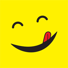 smile icon logo and symbol vector