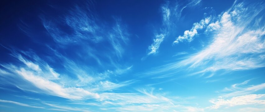 Beautiful sky with wispy clouds
