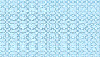 Light blue geometric pattern with symmetrical circles creates modern, seamless background design, evoking calm and minimalistic atmosphere for digital or print use