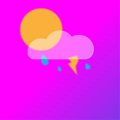 pink speech bubble with heart vector illustration