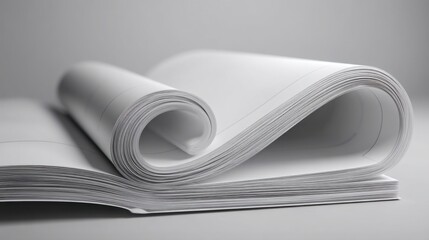 A rolled up sheet of paper symbolizing a transparent executive summary and the concept of truth in simplification of ideas