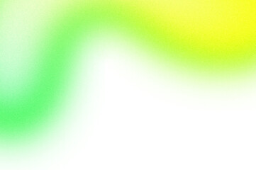 Green orange blue color grainy gradient shape transparent background. Abstract color gradient cutout on transparent background. Vibrant grungy, noise texture effect