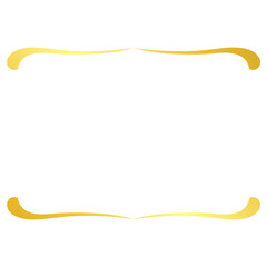 Fototapeta premium Aesthetic simple gold rectangular frame