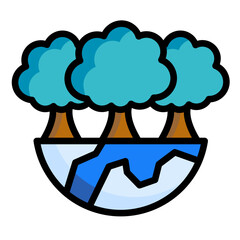 Forest  Icon Element For Design