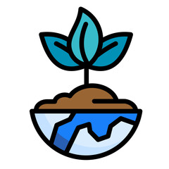 Sprout  Icon Element For Design	