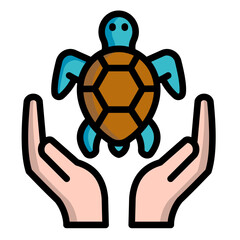 Turtle  Icon Element For Design	