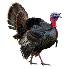 Full Body Gobbler Turkey Isolated for Thanksgiving Theme


