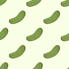 seamless pattern with cucumbers