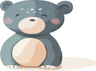 teddy bear toy vector art