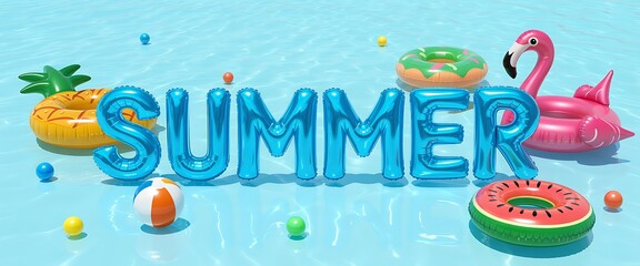 summer pool party themes generative ai