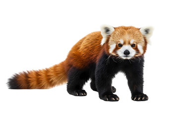 Obraz premium Adorable Red Panda Photo isolated on white background